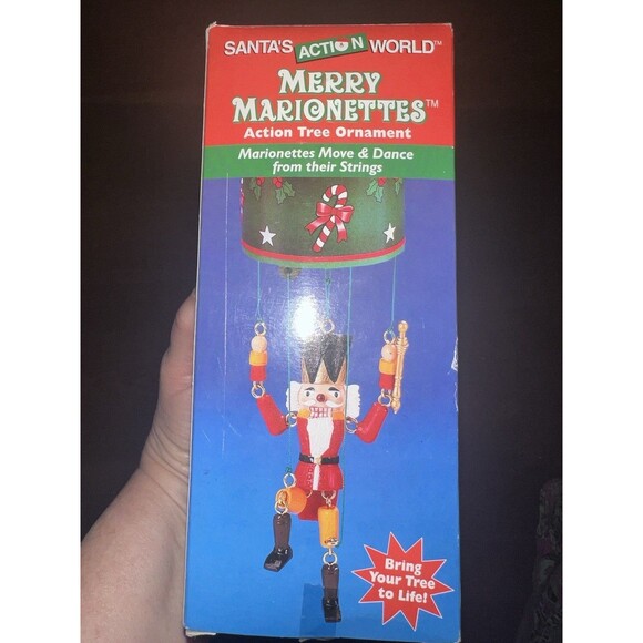 Kurt Adler Santa’s Action World Merry Marionettes Nutcracker Moves Dances New - Picture 6 of 6